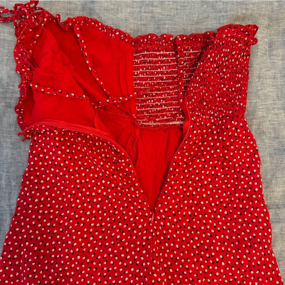 Princess Polly Red Polka Dot Dress - Picture 4 of 5